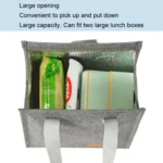 Vertical Tote Cationic Bento Warm Bag Lunch Box Bag - Image 4