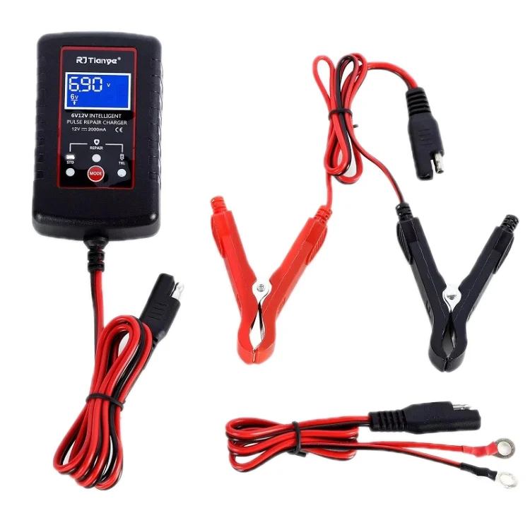 TBD06047510_B1.webp RJtianye 6V/12V ASE Adapter Cable Car Motorcycle Lawn Mower Battery Charger - Image 2