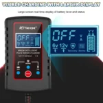 RJtianye 6V/12V ASE Adapter Cable Car Motorcycle Lawn Mower Battery Charger - Image 4