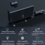 Car Cigarette Lighter Rear Seat Retractable Dual-Wire Charger - Image 7