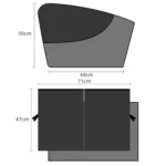 Car Magnetic Summer Sun Protection Insulating Privacy Curtain - Image 3