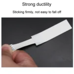 12pcs /Pack Strong Stainless Adhesive Removable Sticky Hooks Household Fixing Tearable Backing Stickers - Image 3