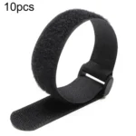 10pcs Nylon Cable Storage Snap Tape Reverse Buckle Type Fixed Packing Strap