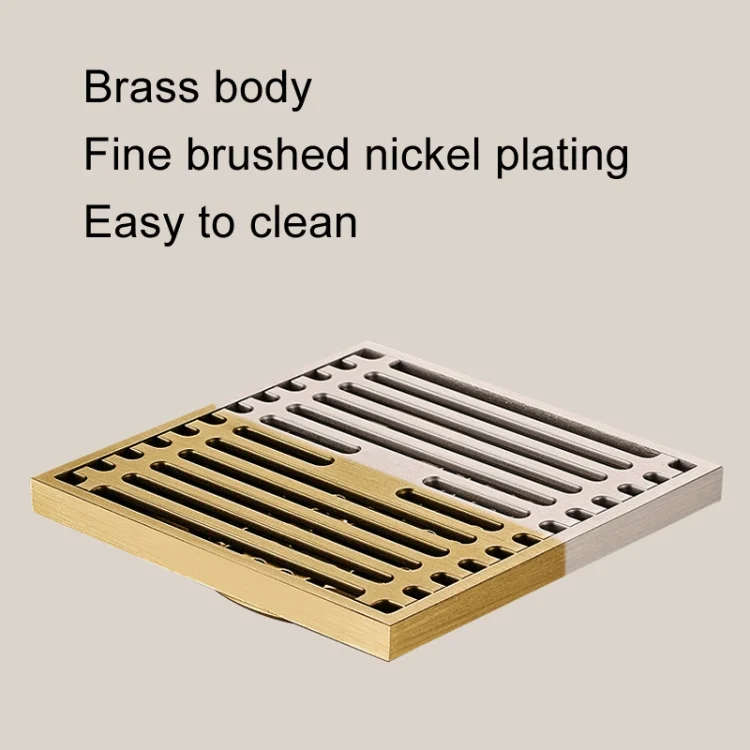 TBD06047583_B5.webp All Copper Brushed Anti-Odor Floor Drain Gravity Copper Core Bathroom Floor Drain - Image 6