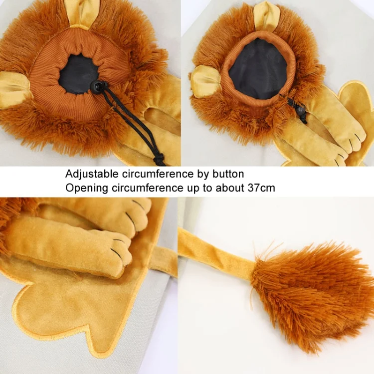 TBD06047655_B4.webp Canvas Expandable Little Lion Shape Cat Bag Small Dog Handbag - Image 5