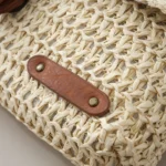 Women Retro Messenger Bag Travel Crossbody Straw Bag - Image 4