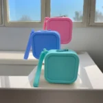 Silicone Change Storage Small Square Bag Lipstick Bank Card Earphone Zipper Storage Bag - Image 2