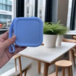 Silicone Change Storage Small Square Bag Lipstick Bank Card Earphone Zipper Storage Bag - Image 4