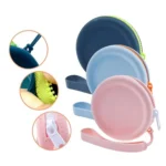 Circular Pet Snack Coin Purse Zipper Silicone Earphones Storage Bag - Image 2