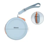 Circular Pet Snack Coin Purse Zipper Silicone Earphones Storage Bag - Image 3