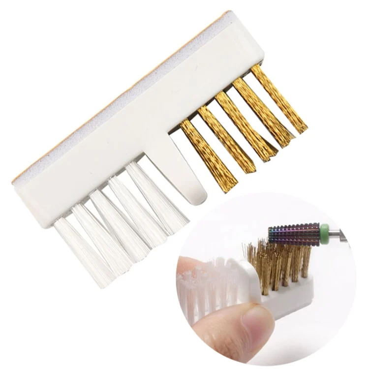 TBD06047687.webp Nail Polish Machine Grinder Cleaning Brush Manicure Drill Bit Steel Wire Brush - Image 1
