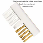 Nail Polish Machine Grinder Cleaning Brush Manicure Drill Bit Steel Wire Brush - Image 3