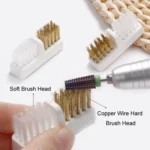 Nail Polish Machine Grinder Cleaning Brush Manicure Drill Bit Steel Wire Brush - Image 5