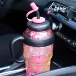 1200ml Large Capacity Lucky Belly Cup Handheld Portable Straw Cup with Tea Drain - Image 8