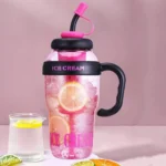 1200ml Large Capacity Lucky Belly Cup Handheld Portable Straw Cup with Tea Drain - Image 10