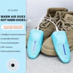 Electric Shoe Dryer with UV Sterilization Powered By 5V USB - Image 2