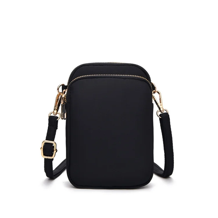 Crossbody Mobile Phone Bag Mini Vertical Coin Purse For Women Back Headphone Hole Design