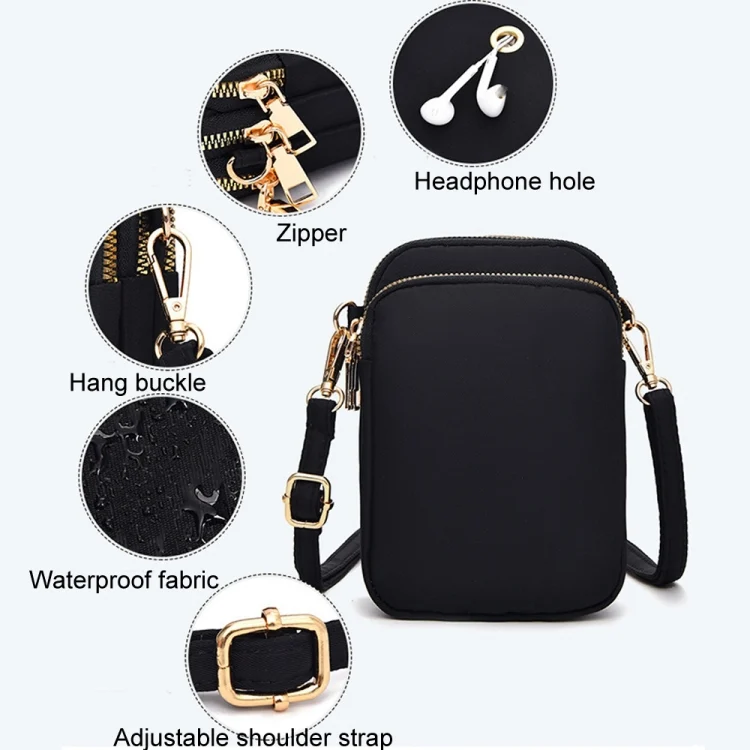 TBD06047728_B6.webp Crossbody Mobile Phone Bag Mini Vertical Coin Purse For Women Back Headphone Hole Design - Image 7