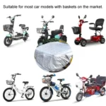 Battery Car Front Basket Rain Cover Bicycle Basket Waterproof Bag Universal - Image 5