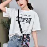 Printed Crossbody Mobile Phone Bag Mini Wallet With Arm Band - Image 6