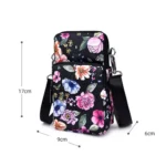 Printed Crossbody Mobile Phone Bag Mini Wallet With Arm Band - Image 7