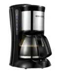 HOMEZEST 600W 0.65L  Automatic Drip Coffee Maker with Glass Carafe 2-6 Cup Capacity