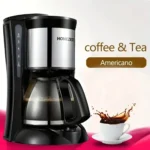 HOMEZEST 600W 0.65L  Automatic Drip Coffee Maker with Glass Carafe 2-6 Cup Capacity - Image 2