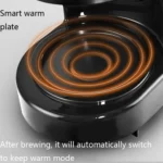 HOMEZEST 600W 0.65L  Automatic Drip Coffee Maker with Glass Carafe 2-6 Cup Capacity - Image 5