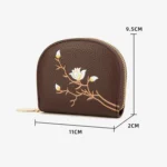 Semicircular Embroidery Large Capacity Multi-card Slot ID Card Holder - Image 3