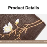 Semicircular Embroidery Large Capacity Multi-card Slot ID Card Holder - Image 4
