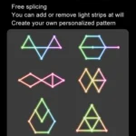 JSK-P22 5V Bluetooth RGB Stitching Light E-Sports Atmosphere Decorative Lamp - Image 6