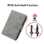 RFID Anti-theft Multi-card Slot Document Bag Multifunctional Zipper Travel Passport Bag - Image 7