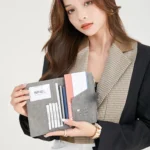 RFID Anti-theft Multi-card Slot Document Bag Multifunctional Zipper Travel Passport Bag - Image 10