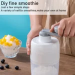 Small Manual Shaved Ice Machine DIY Home Smoothie Maker - Image 5