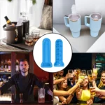 Spoof Ice Lattice Mold With Lid Whiskey Ice Maker Self-Sealing Silicone Ice Molds - Image 2