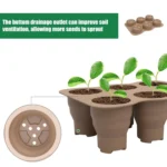 6 Holes Nursery Box Small Vegetable Flower Plant Breathable Growing Tray Silicone Folding Nursery Pot - Image 7