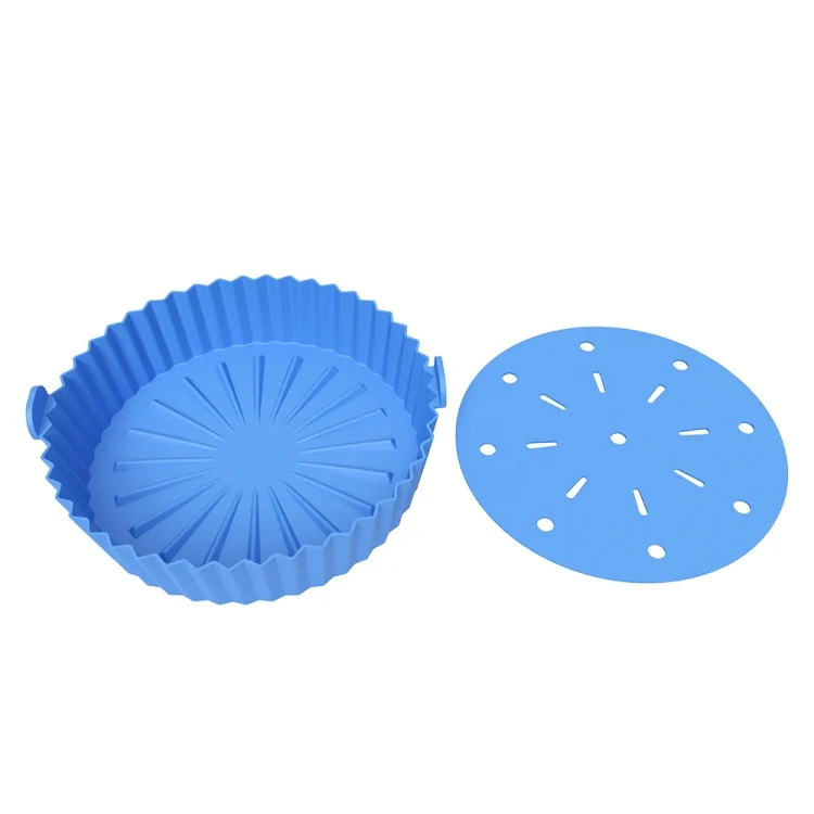 Double-layer Large Size for 8.5-10 inch Air Fryer Silicone Insulated Liner Baking Pan Thickened Cake Molds