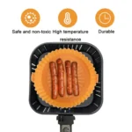Double-layer Large Size for 8.5-10 inch Air Fryer Silicone Insulated Liner Baking Pan Thickened Cake Molds - Image 2