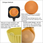 Double-layer Large Size for 8.5-10 inch Air Fryer Silicone Insulated Liner Baking Pan Thickened Cake Molds - Image 5