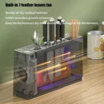 UV Disinfection Drying Knife Chopsticks Storage Holder - Image 3