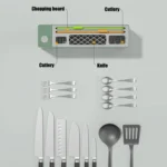 UV Disinfection Drying Knife Chopsticks Storage Holder - Image 5