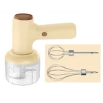 2 in 1 Portable Wireless Garlic Chopper Egg Beater Mixer Cooking Machine