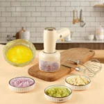 2 in 1 Portable Wireless Garlic Chopper Egg Beater Mixer Cooking Machine - Image 2