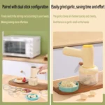 2 in 1 Portable Wireless Garlic Chopper Egg Beater Mixer Cooking Machine - Image 5