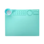 50x40cm Silicone Double Bowl Painting Pad Graffiti Oil Painting Mat Erasable and Washable Silicone Pad