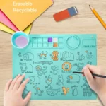 50x40cm Silicone Double Bowl Painting Pad Graffiti Oil Painting Mat Erasable and Washable Silicone Pad - Image 4