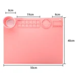 50x40cm Silicone Double Bowl Painting Pad Graffiti Oil Painting Mat Erasable and Washable Silicone Pad - Image 9