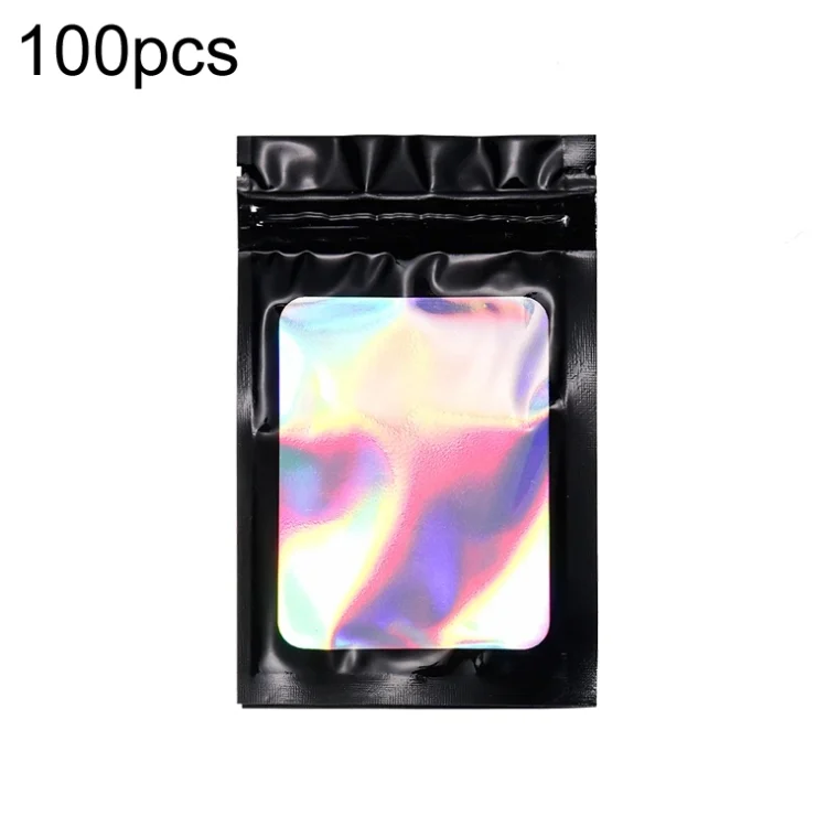 100pcs Laser Shaded Self-Sealing Bag Jewelry Closure Packaging Bags