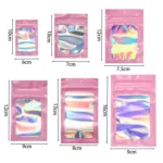 100pcs Laser Shaded Self-Sealing Bag Jewelry Closure Packaging Bags - Image 3