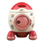 Children Cartoon Rocket Money Bank Savings Bank Ornament Gifts For Boys And Girls